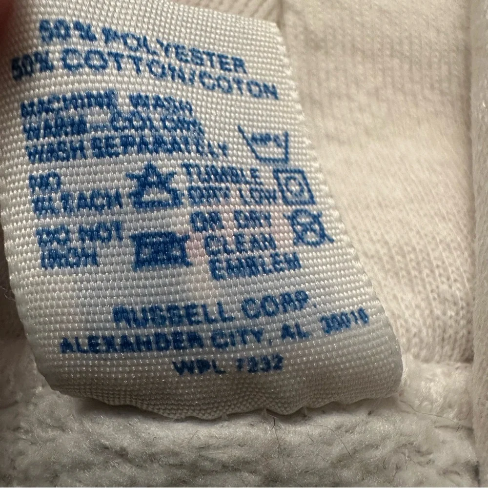 Vintage 80s Indiana University Russell Athletic White Hoodie - Picture 4 of 7